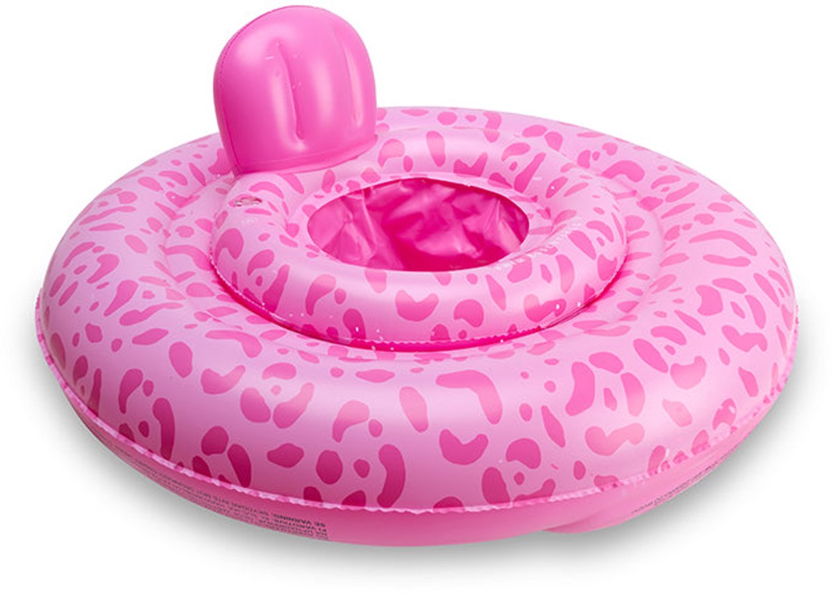   | Roze Panterprint Baby Float 0-1 jaar